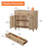 Scarlett Sideboard Buffet Cabinets With Doors And Drawers, Large Kitchen Storage Cabinets Wood Coffee Bar Tables With Storage, Modern Farmhouse Sideboard Credenza For Dining Room, Living Room, Oak, 34 Inch-525252696-535891049