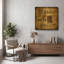 «Strong And Stout» par Art Licensing Studio, art mural en métal doré, 12 po x 12 po-1855903506