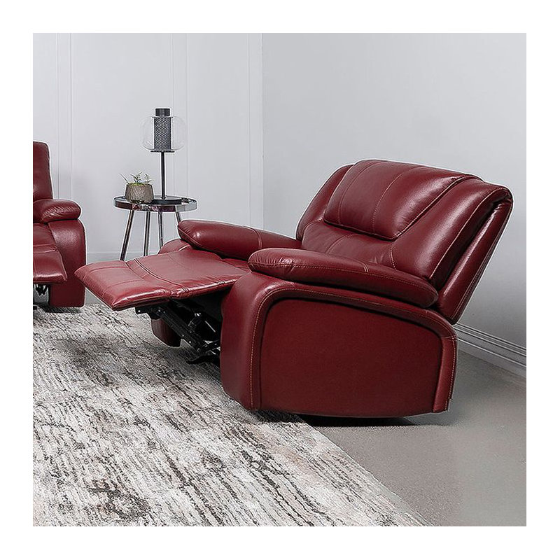Elodie Red Upholstered Glider Recliner Chair