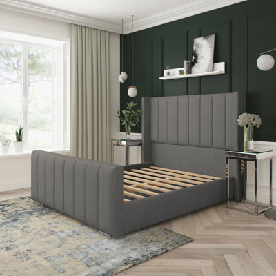 Aspen Wool Upholstered Bed Frame