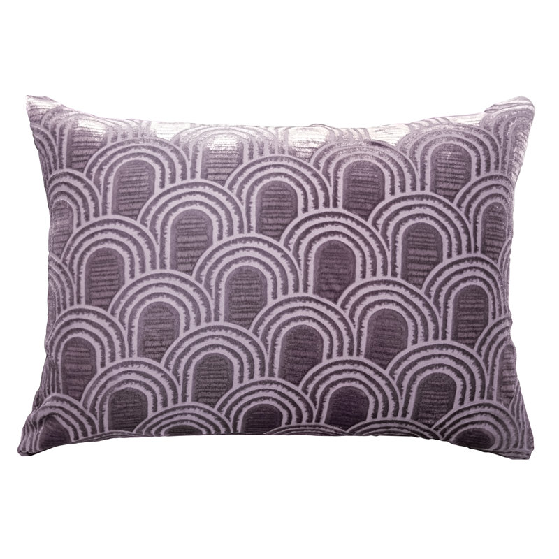 Endless Square Velvet Pillow, Down Blend;Feather, Thistle, Rectangle 14"H x 20"W