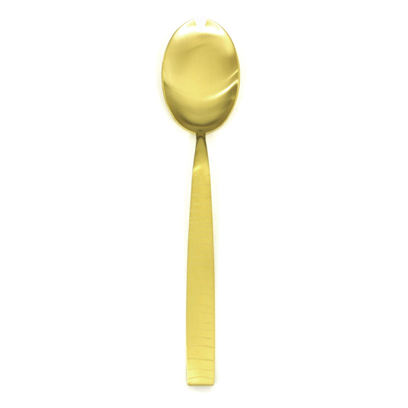 Tigre Stainless Steel Salad Servers, Ice Gold