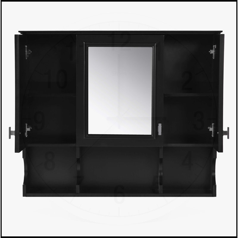 Armoire de salle de bain murale moderne avec rangement polyvalent et design élégant, Blanc