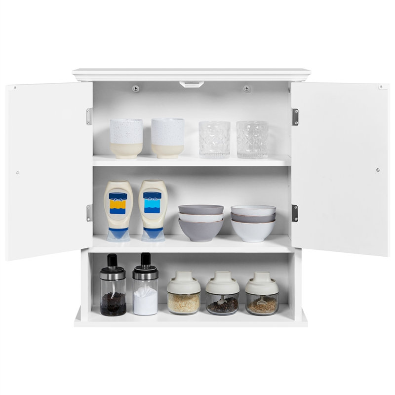 Living Room Wall-Mounted Cabinet with Adjustable Shelf