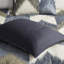 Édredon encre + Ivy - très petit / très grand - coton 200Tc bleu marine, 2 taies décoratives assorties, taies décoratives incluses, traitement-120274497-120274500