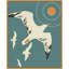 «Seagull Block Print II» par Jacob Green, reproduction d'art sur toile encadrée-112655054