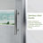 Durable Glass Shower Door with Stainless Steel Handle and Support Bar,Sliding Design for Walk-in Showers-116788209