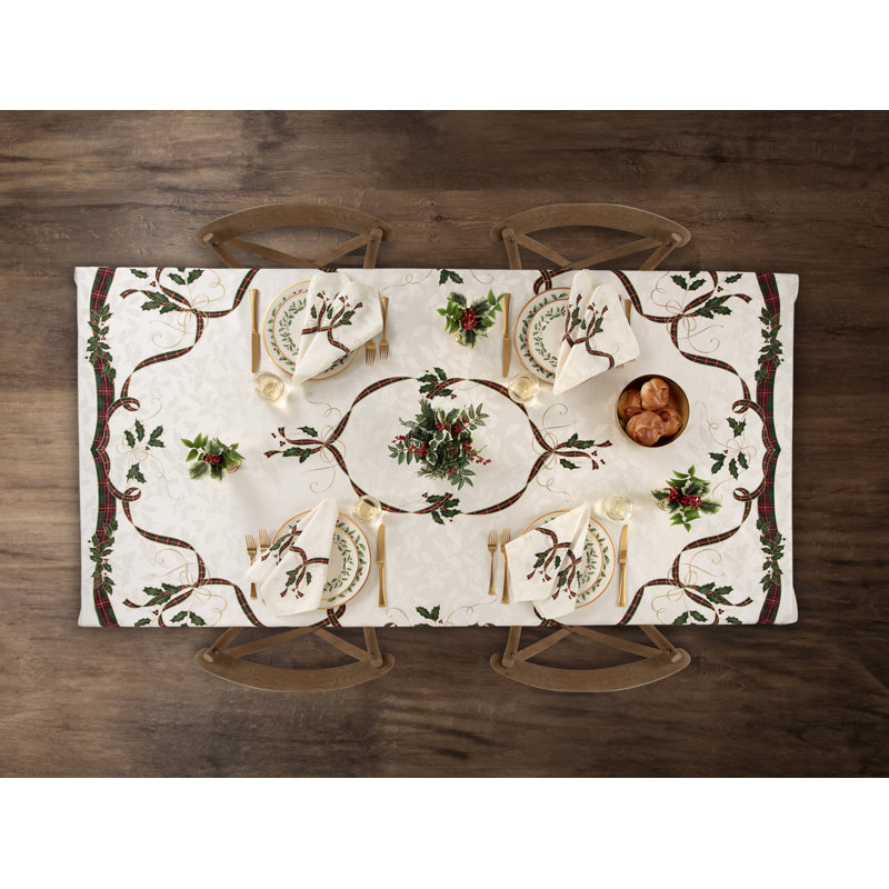 Lenox Holiday Nouveau Tablecloth, 140" Rectangle
