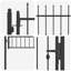 170 cm W Gate Fencing
