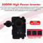 BAOKALER 5000W Convertisseur de courant continu de voiture 12V à AC 110V LCD