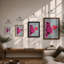 Blowing Hearts Modern - Framed Print-17120013-17120014