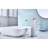 Waterfall Spout Bathroom Sink Single Handle Faucet With Pop-Up Drain (No Overflow)