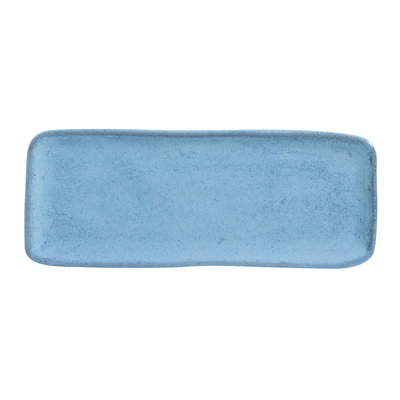 Medium Rectangular Platter 13” Ceramic Stoneware - Microwave, Oven, and Dishwasher Safe, by Porto Brasil