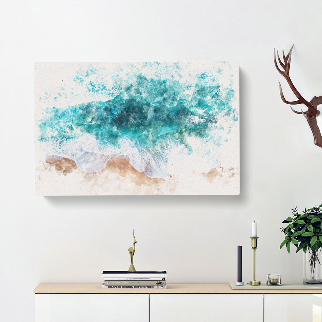 Beach in Melbourne Australia - Wrapped Canvas Graphic Art Print