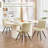 Upholstered Faux Leather Dining Chair-1975617977