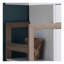 Buffet avec 4 tablettes Modernize Kitchen, blanc et taupe foncé