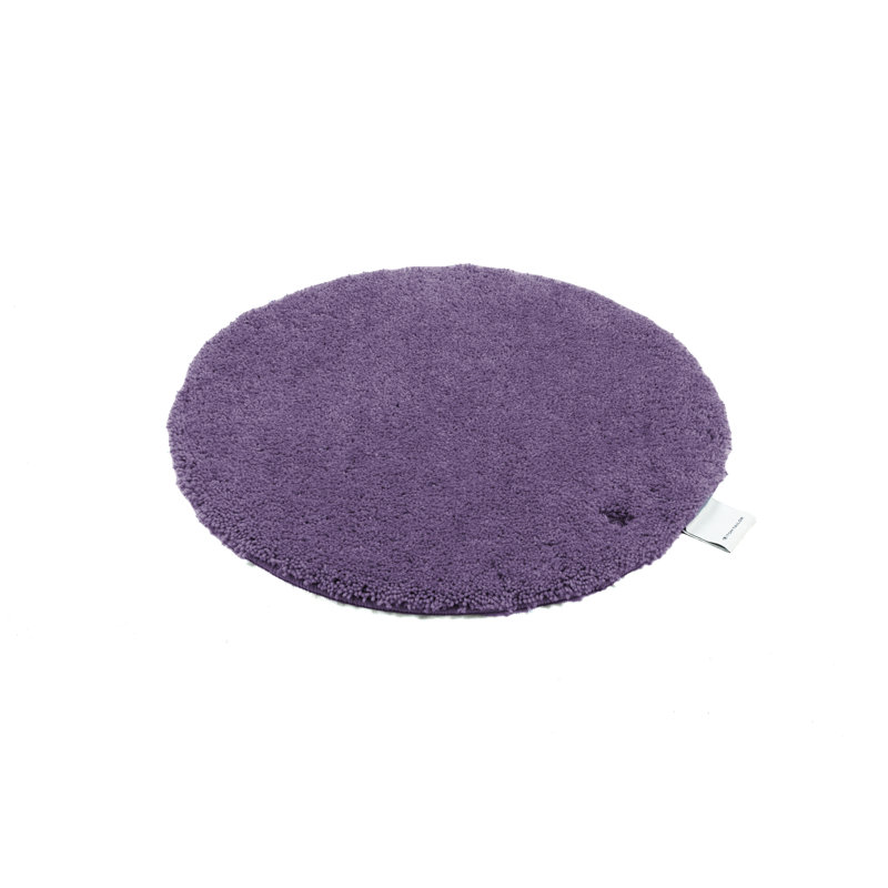Circle Bath Rug, 90cm, Purple