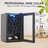 Wine Fridge 16 Bottle Capacity, Wine Cooler Temperature 7 Levels Adjustable, Temperature Range 40~61°F, Wine Cooler Refrigerator for Red White Wine, Champagne, Beer with Blue Interior Light