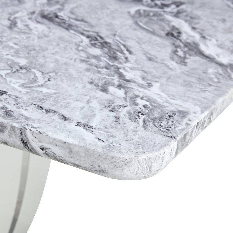 Table de salle à manger Avdain, Gris