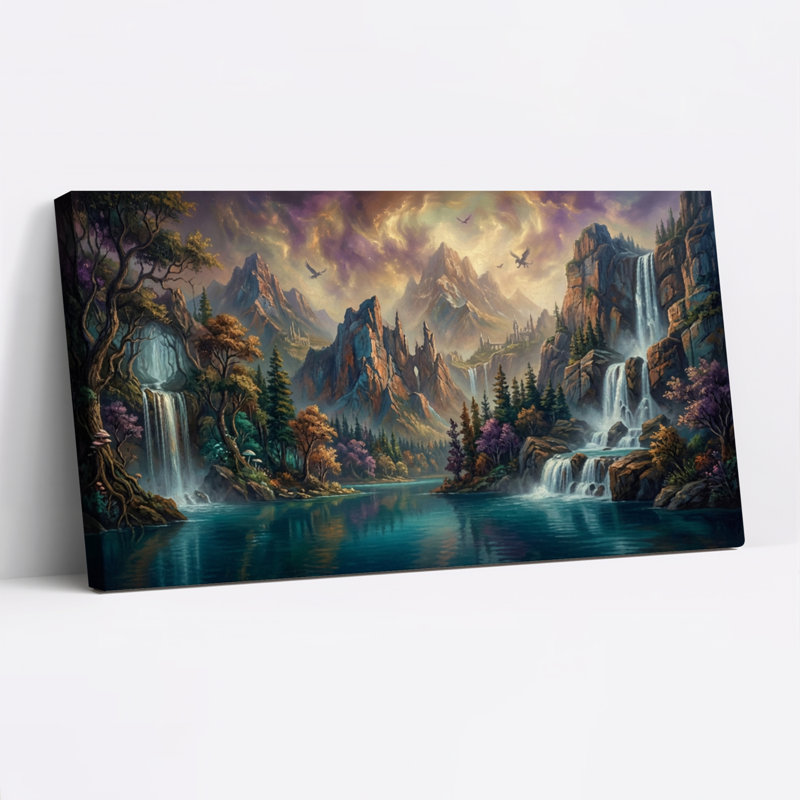 Paysage fantastique, art mural sur toile, ensemble de 1, 3216