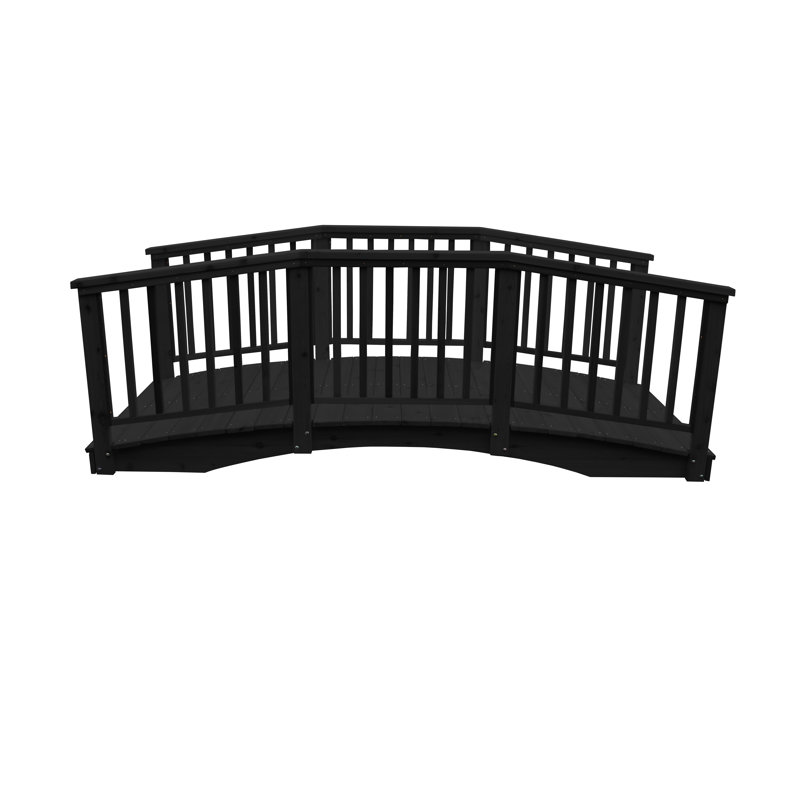 Pont-balustre Western Cedar 12 pi, Teinture gris anthracite