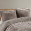 Ensemble d'édredon à poil long simple / simple TG avec envers en peluche doux, hypoallergénique et élégant pour les chambres modernes-119369652-119369648