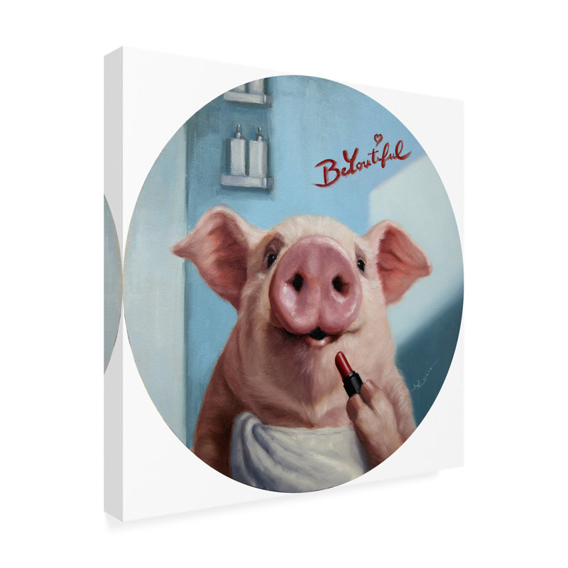 Art sur toile «Charlotte’S Night Out» par Lucia Heffernan, H 35 po x l 35 po x P 2 po