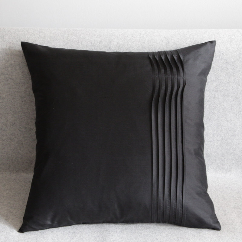 Sweetbriar Square Throw Cushion, Black