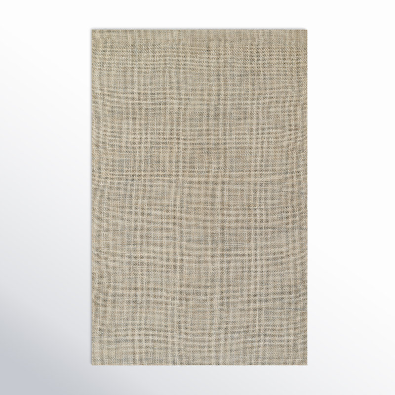 Emme Abstract Flatweave Wool Area Rug in Light Gray, Rectangle 2' x 3'