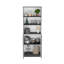 Ensemble de bibliothèque 2 pièces 2 pièces Micco, 42 po de largeur avec 8 tablettes et armoire double porte-199441717