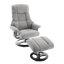 Fauteuil inclinable avec repose-pieds - Fauteuil de massage pivotant à 360 ° avec siège chauffant et vibrant à 5 points, fauteuil inclinable réglable en cuir à 140 ° pour le salon, le cinéma maison ou le bureau-128515755
