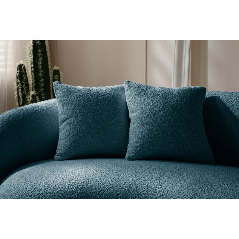 Canapé modulaire 102 pouces 5 places Boucle, Bleu