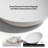 MonBlari 20" X 14" Oval Solid Surface Vessel Sink Matt White-120971720