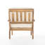 Fauteuil club d'extérieur, plan de conception de structure en bois, agencement de couleur principale, coussins offrant de l'eau et du confort, 27,21 po Profondeur, 32,82 largeur, 31,58 hauteur, 26,82 lb, assemblage requis avec base, ombragé,