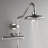 FORNO ACQUA AcquaFALL Shower, Brushed Nickel Finish, Overhead Rainfall Shower, 7 Function Diverter, Handheld Shower Head, Body Jets, 2.5 GPM Flow Rate-116472652