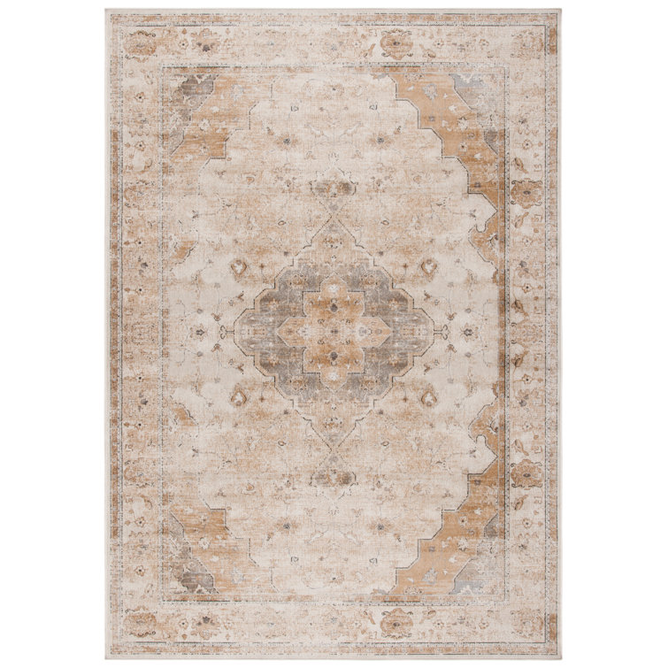 Pelluru Oriental Ivory/Beige Area Rug