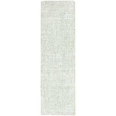 Rowe Ivory Green Hand-Tufted Abstract Rug