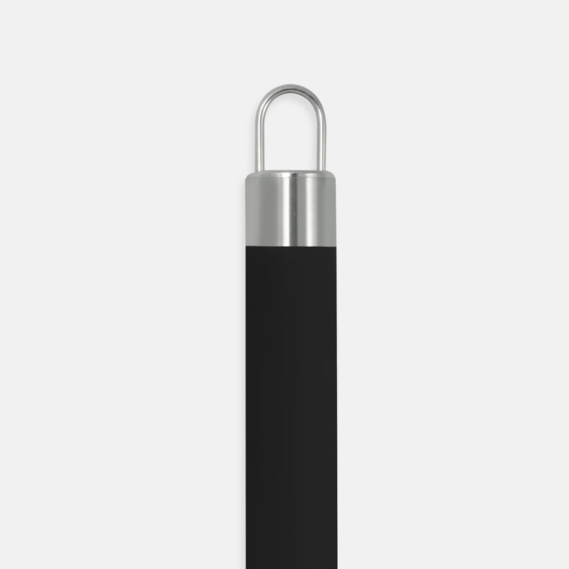 11" Black Silicone Balloon Whisk with Stainless Steel Handle
