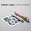 Fleurs blanc vif I - Impression sur toile seulement - NON-CADRE