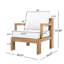 Fauteuils club d'extérieur en bois d'acacia Sevara