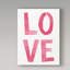 « love rose », art textuel sur toile tendue-26854886