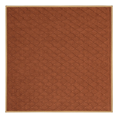 Machine Washable Trellis Brown Area Rug