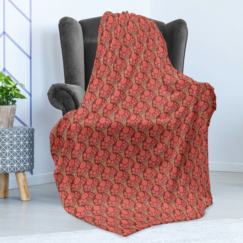 Hand Woven Throw Blanket, 50" W x 60" L