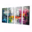 Arcade vibrante rétro arc-en-ciel - art mural abstrait, 4 pièces-991428668