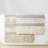 Woven Texture Stripe Bath Rug Natural 22X58"