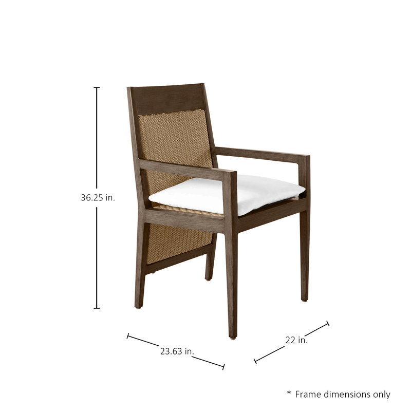 Savannah Patio Dining Armchair with Cushion