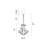 3 Light Mini Chandelier, 12-Inch, Chrome Finish – Elegant Glam Fixture for Bedroom, Entryway, Hallway, or Small Spaces