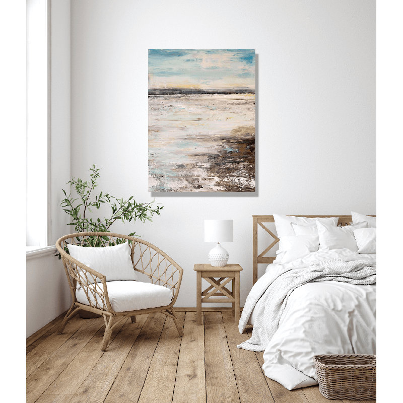 Sandbar - Artist Enhanced Canvas Print, Black Framed Canvas, 60" H x 40" W x 1.75" D