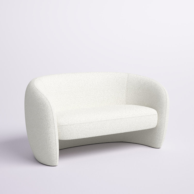 Roland Upholstered 60.6'' Loveseat, Ivory Boucle