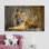 Impression sur toile: conception de tigre majestueux, décoration murale élégante, toiles à cadre noir 1P